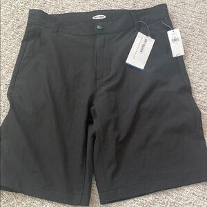NWT Boys Athletic Black Khaki Shorts Formal Shorts for Boys Size 14 Old Navy